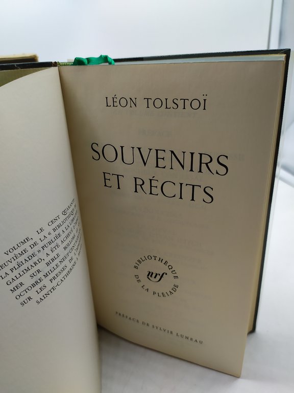 souvenirs et recits leon tolstoi 1960