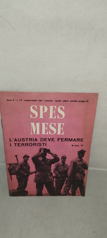 spes mese l'austria deve fermare i terroristi anno II n …