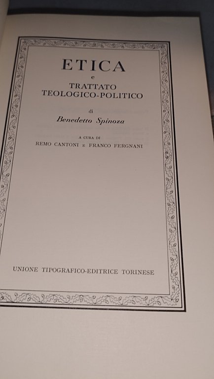 spinoza etica e trattato teologico politico | Immagine Gallery 7