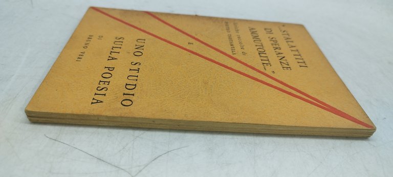 stalattiti di pseranze ammutolite e uno studio sulla poesia