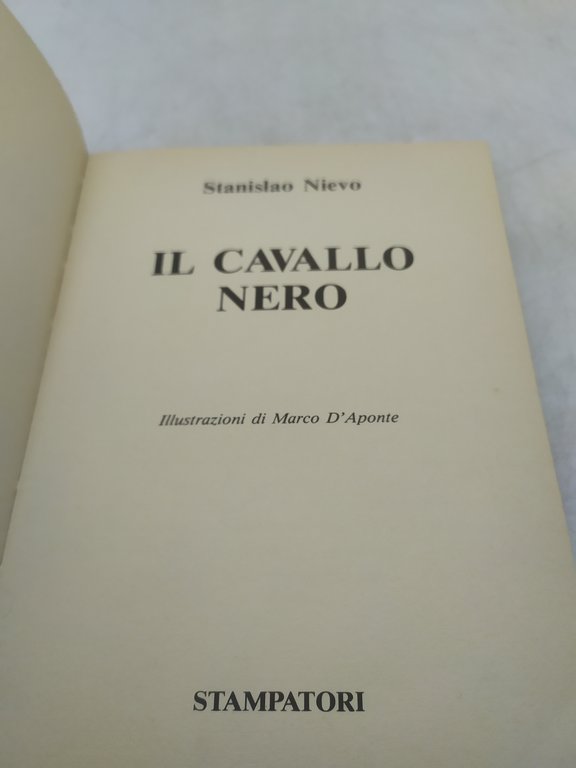 stanislao nievo il cavallo nero stampatori 1979