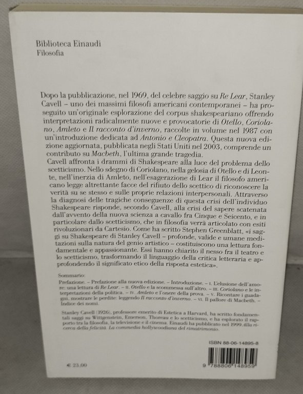 stanley cavell il ripudio del sapere einaudi | Immagine Gallery 2
