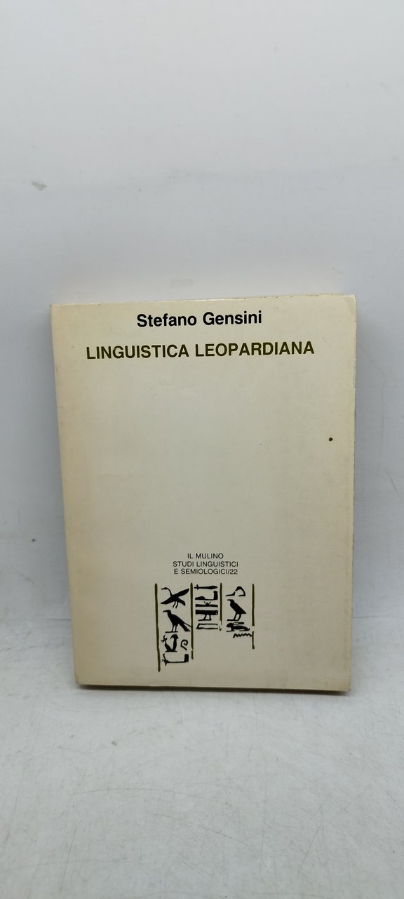 stefano gensini linguistica leopardiana il mulino