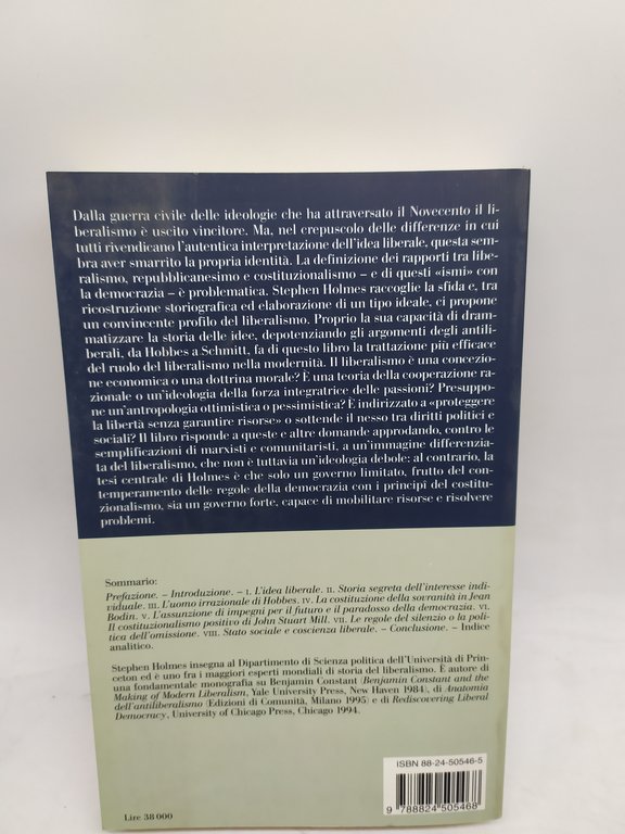 stephen holmes passioni e vincoli i fondamenti della democrazia liberale