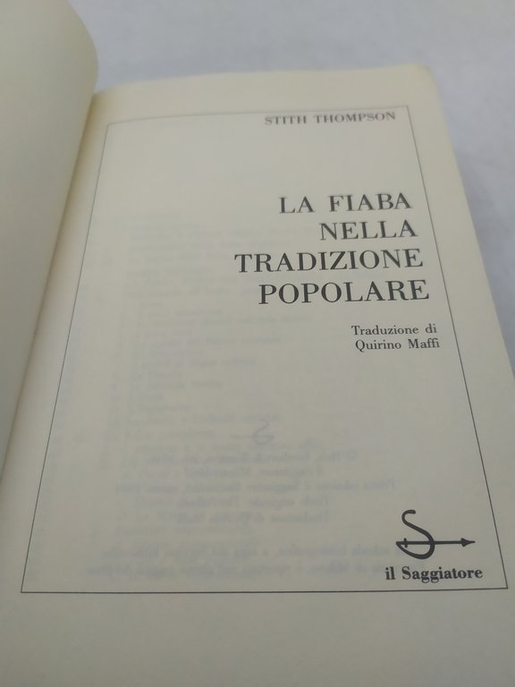 stith thompson la fiaba nella tradizione popolare il saggiatore economici