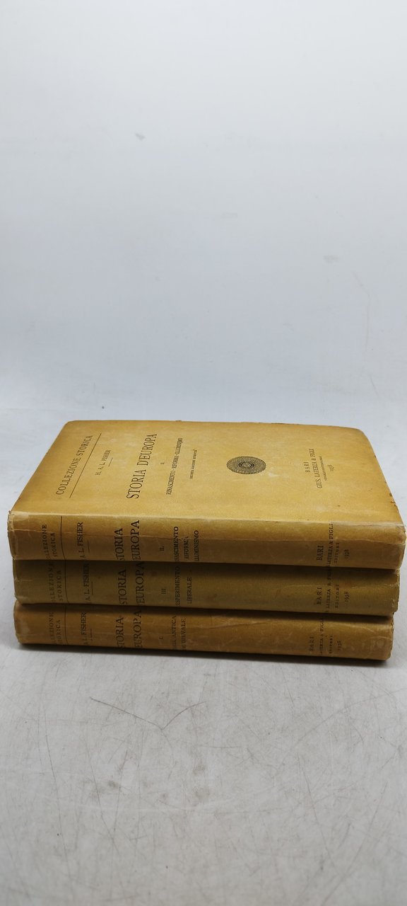 storia d'europa collezione storica h a l fisher laterza 1938