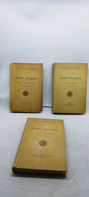 storia d'europa collezione storica h a l fisher laterza 1938