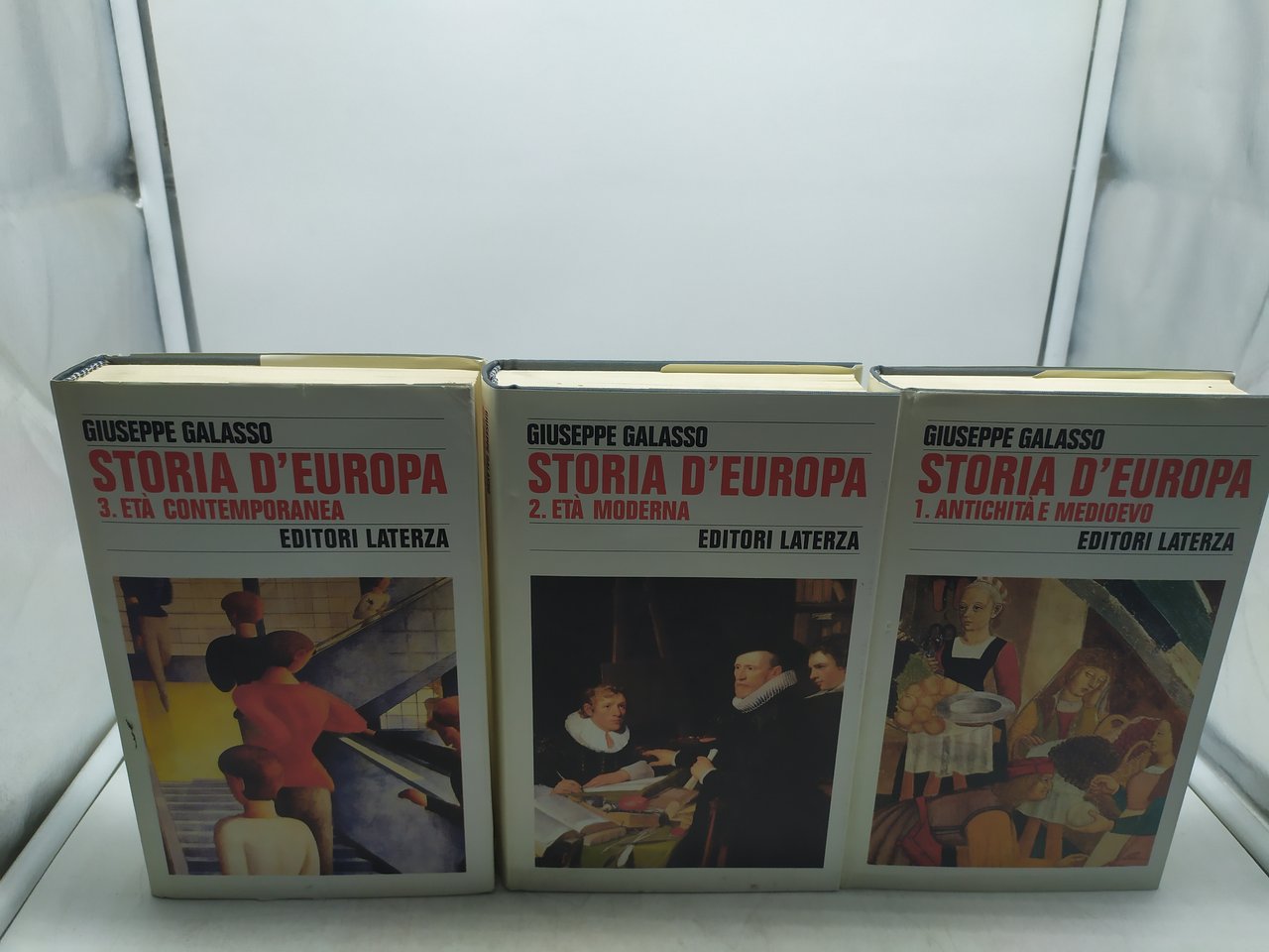 storia d'europa giuseppe galasso 3 volumi editori laterza 1996