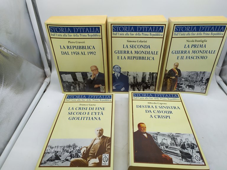 storia d'italia dall'unità alla fine della prima repubblica 5 volumi …