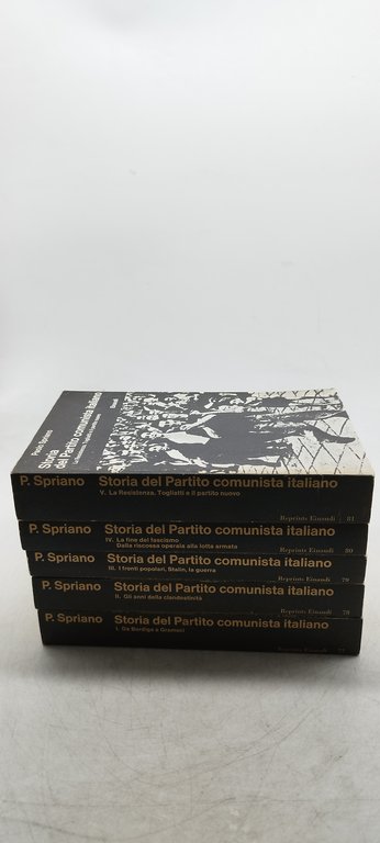 storia del partito comunista italiano einaudi 5 volumi