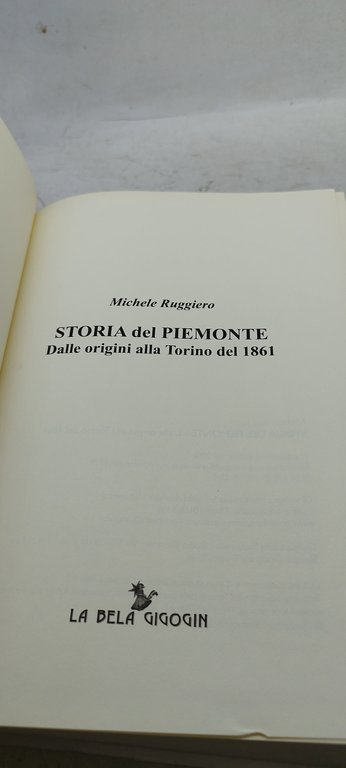 storia del piemonte michele ruggero