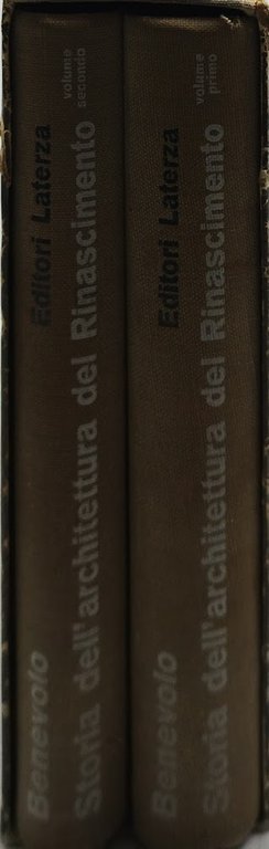 storia dell'architettura del rinascimeno cofanetto 2 volumi