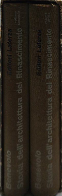 storia dell'architettura del rinascimeno cofanetto 2 volumi