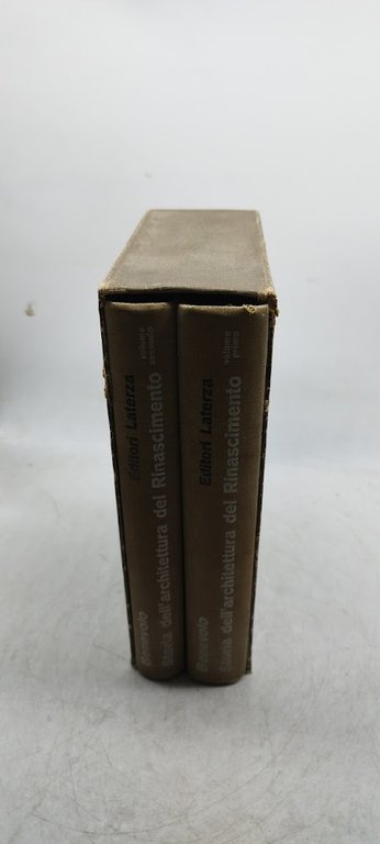 storia dell'architettura del rinascimeno cofanetto 2 volumi