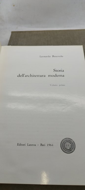 storia dell'architettura moderna laterza