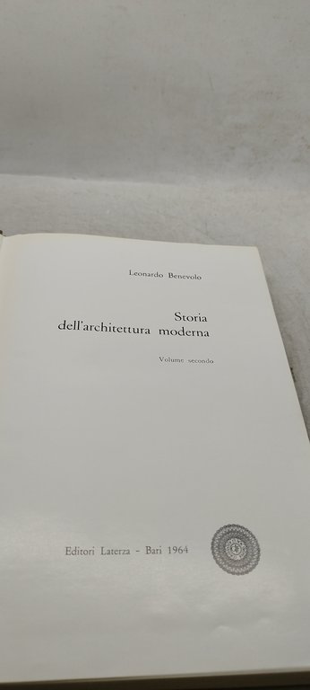 storia dell'architettura moderna laterza