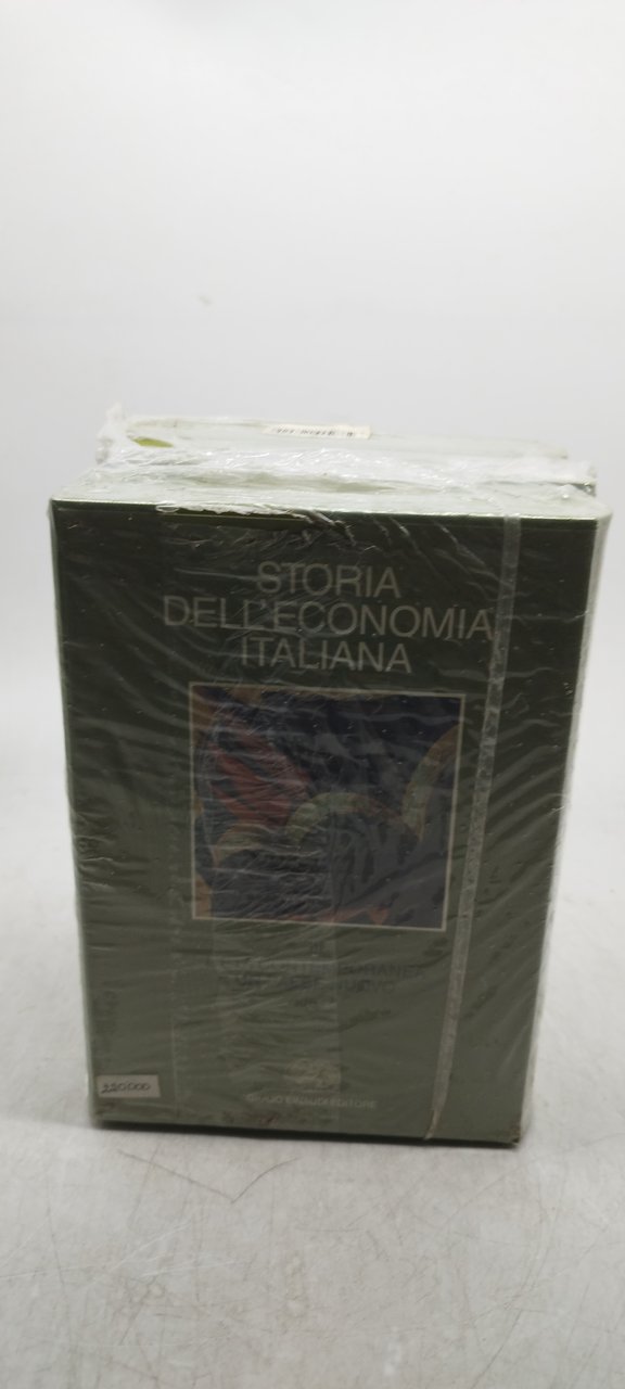 storia dell'economia italiana 3 volumi einaudi con cellophane