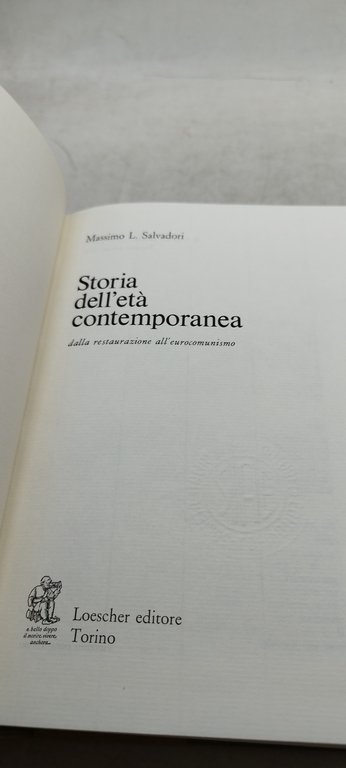 storia dell'età contemporanea dalla restaurazione all'eurocomunismo