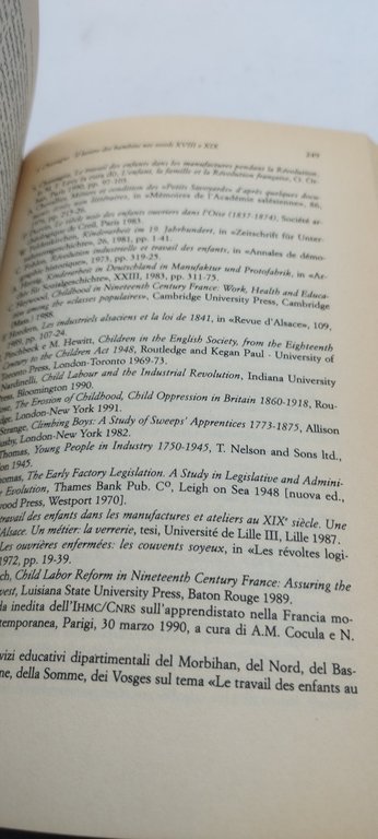 storia dell'infanzia dal settenceto a oggi