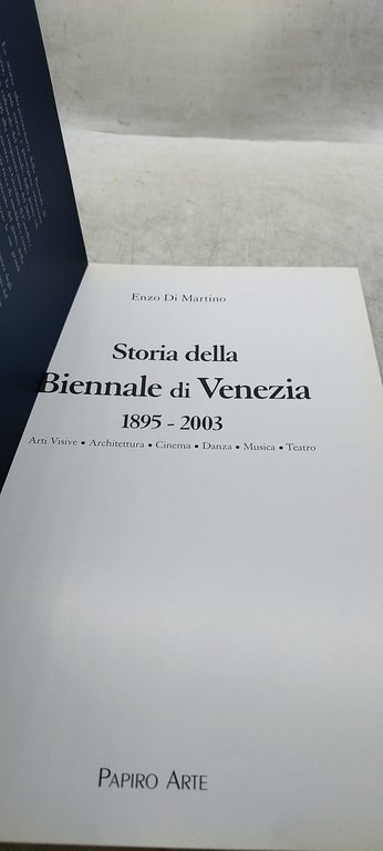 storia della biennale di venezia 1895 2003