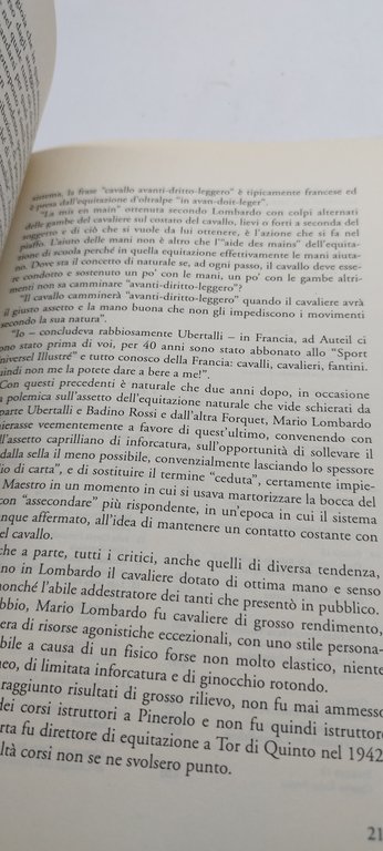 storia della equitazione italiana volume primo epoca militare pinerolese