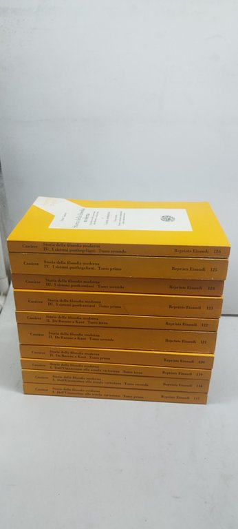 storia della filosofia moderna 10 volumi einaudi