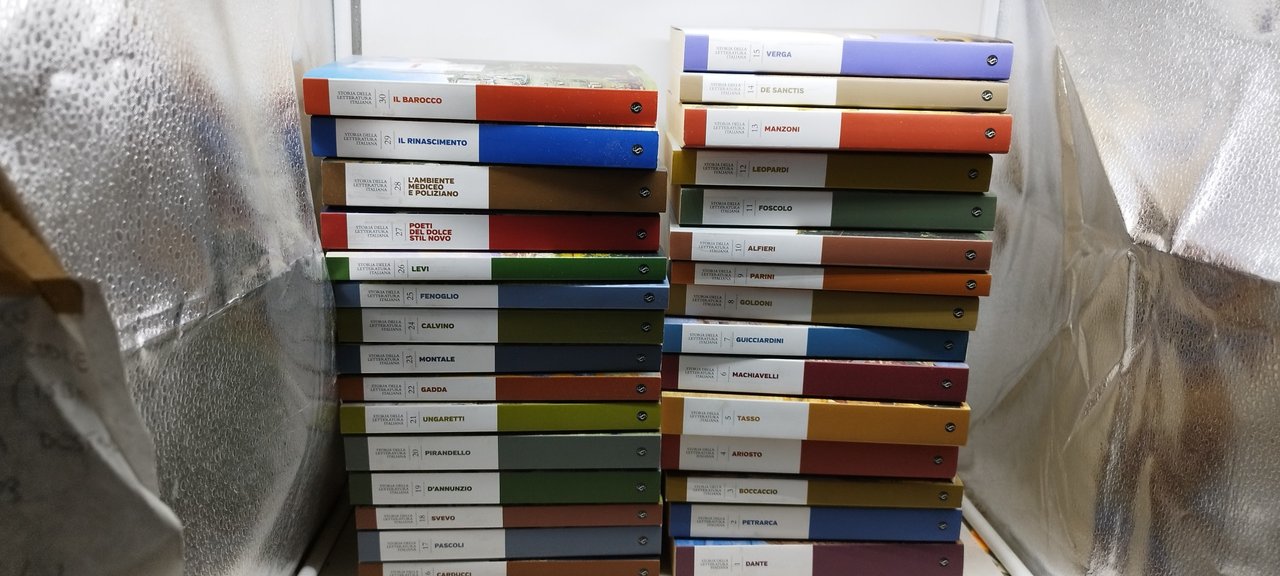 storia della letteratura italiana 30 volumi corriere della sera