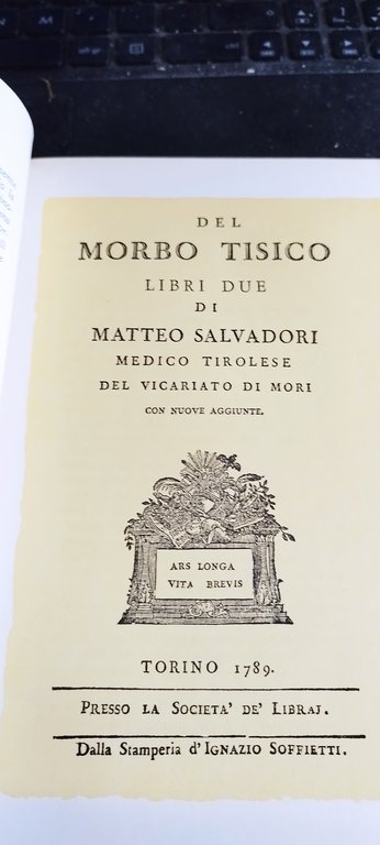 storia della medicina del morbo tisico a cura del dott …