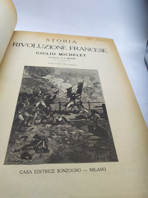 storia della rivoluzione francese sonzogno 2 volumi