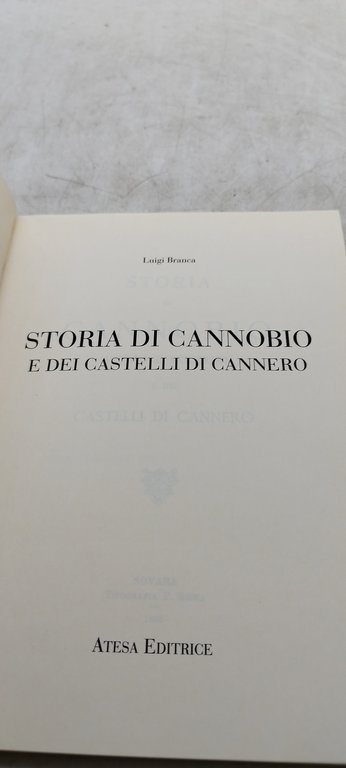 storia di cannobio e dei castelli di cannero luigi branea