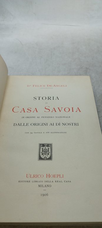 storia di casa savoia hoepli