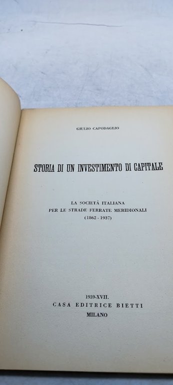 storia di un investimento di capitale