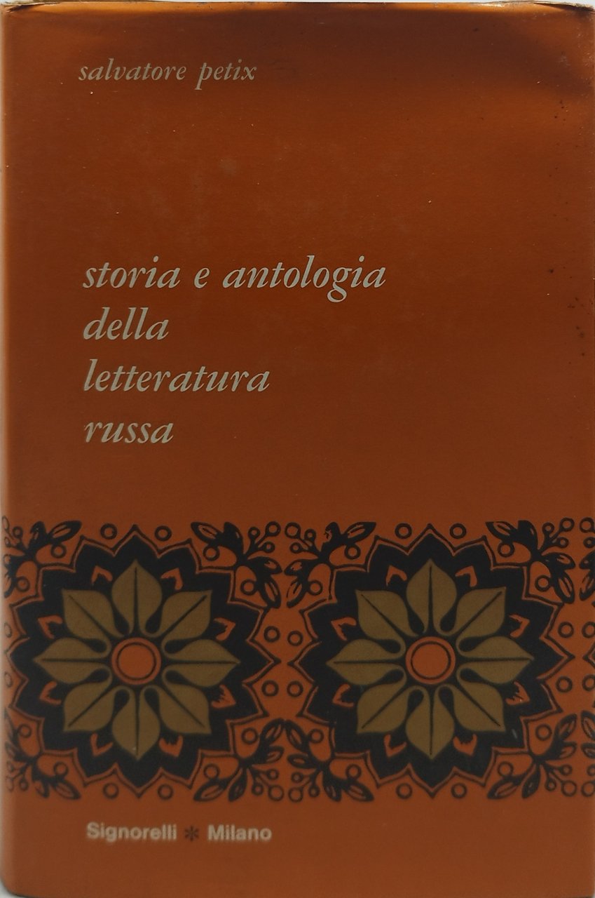 storia e antologia della letteratura russa