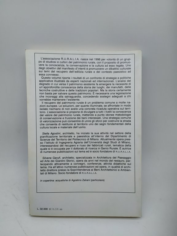 strategie di valorizzazione del patrimonio rurale franco angeli urbanistica