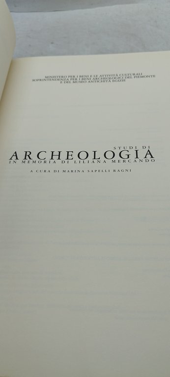 studi di archeologia in memoria di liliana mercando