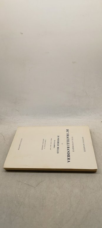 sugli avvenimenti de' fratelli bandiera e di michele bello