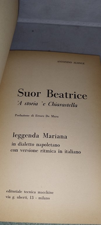 suor beatrice a storia e chiarastella
