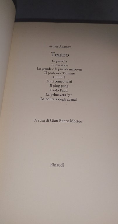 teatro arthur adamov einaudi | Immagine Gallery 9