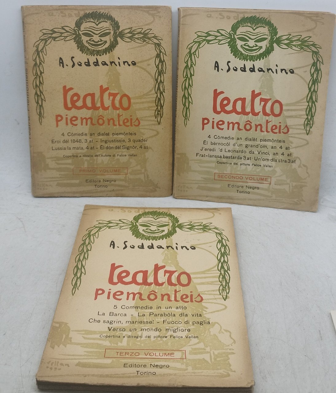 Teatro Piemonteis - A.Soddanino 3 volumi