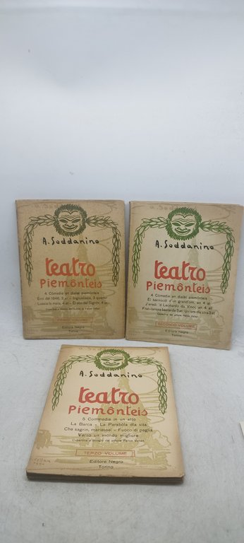 Teatro Piemonteis - A.Soddanino 3 volumi