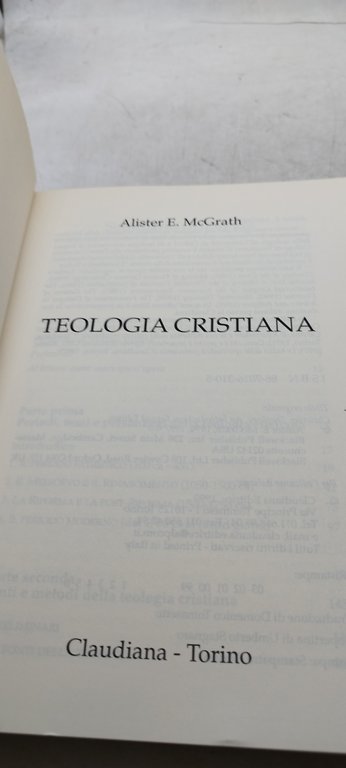 telogia cristiana alister e mcgrath claudiana