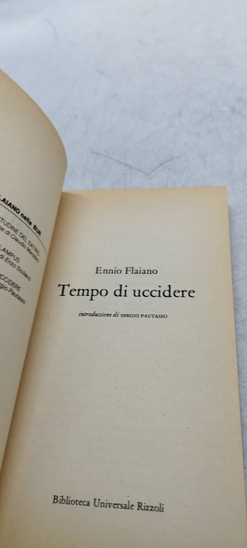 tempo di uccidere ennio flaiano