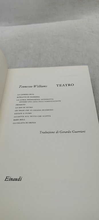 tennessee williams teatro einaudi