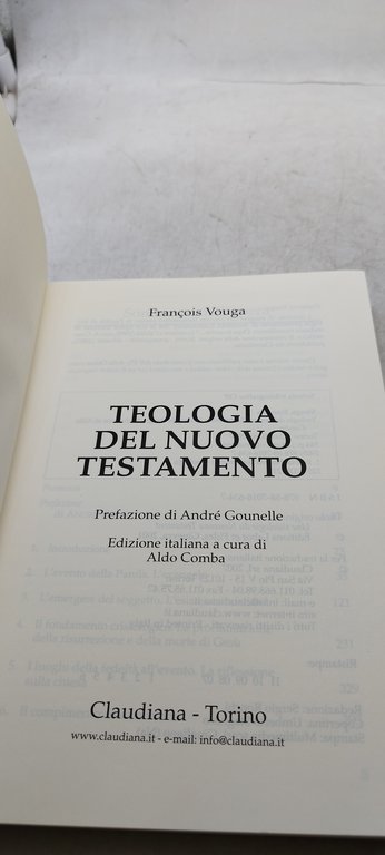 teologia del nuovo testamento francois vouga claudiana