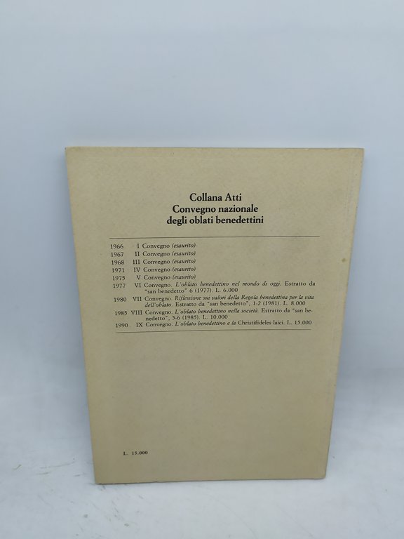 teologia dell'oblazione benedettina secolare alferio caruana