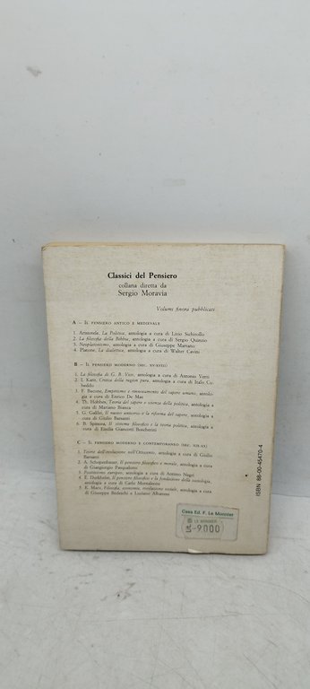 teoria del sapere e scienza della politica thomas hobbes
