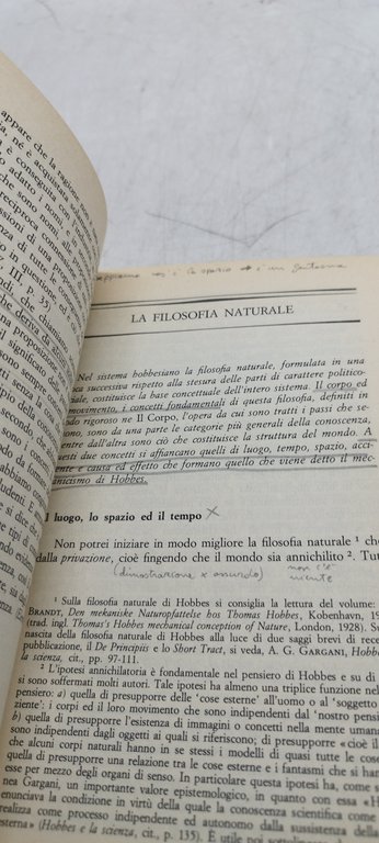 teoria del sapere e scienza della politica thomas hobbes