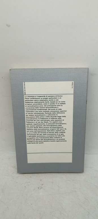termo dinamica enrico fermi progrmma di matematica fisica elettronica
