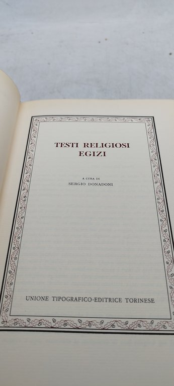 testi religiosi egizi classici utet