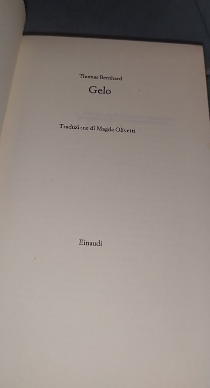 thomas bernhard gelo einaudi | Immagine Gallery 6